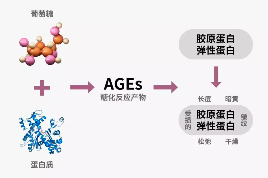 臉垂、皺紋多、粉刺痘痘長不停，都是因為妳有「糖化臉」！皮膚過糖化造成的10大問題